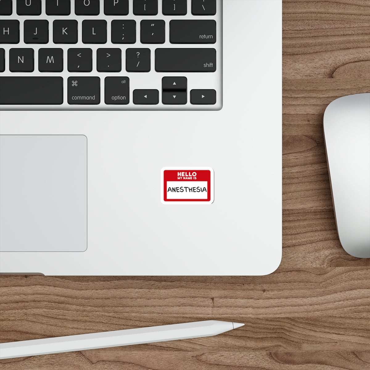 Hello, My Name is Anesthesia Sticker - Embrace the OR Inside Joke with Humor, Die-Cut Stickers