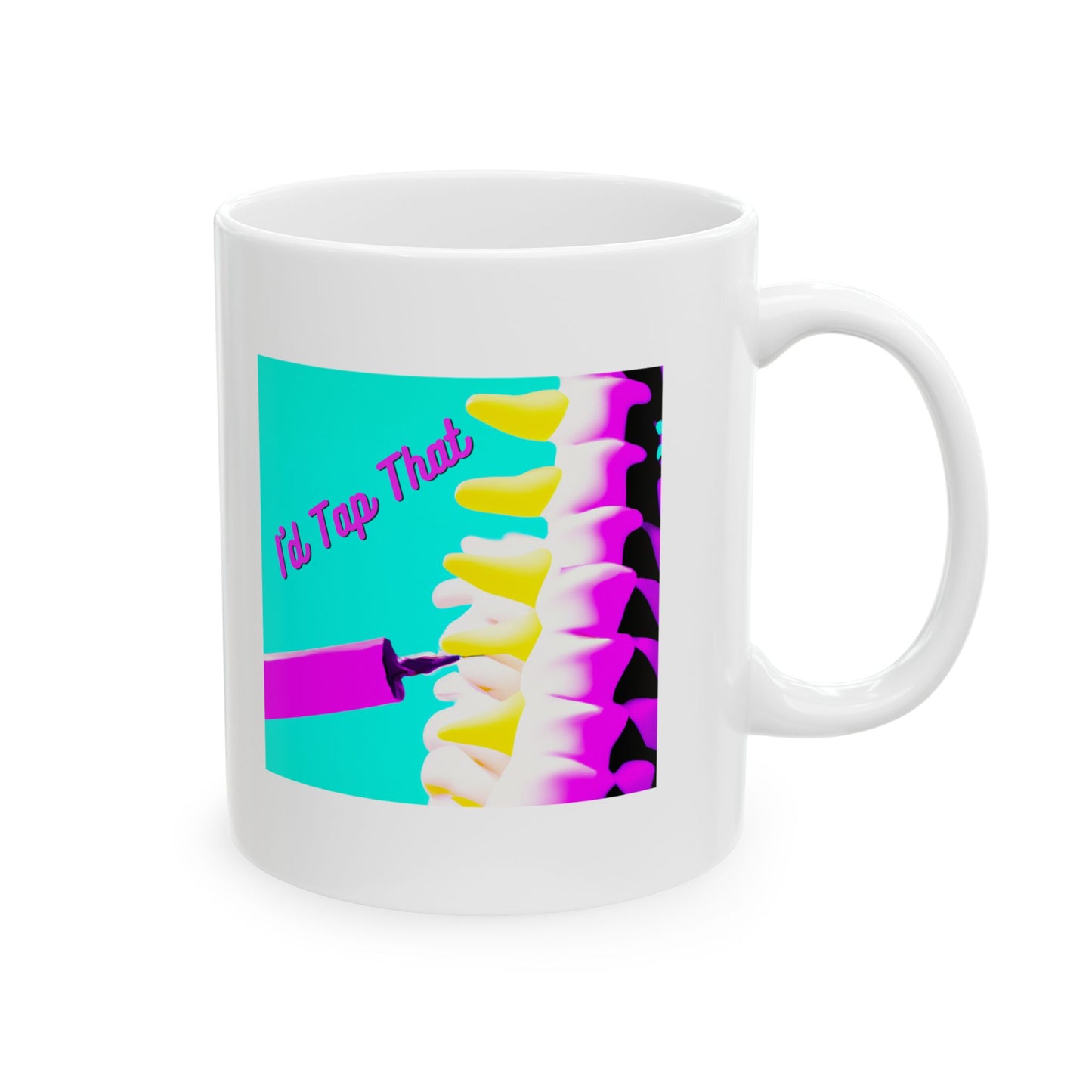 Get a Spinal Kick: I'd Tap That, Hilarious 11 oz Mug, Ceramic Mug, Anesthesia, Labor and Delivery, Pain Management, Spine Services, Epidural