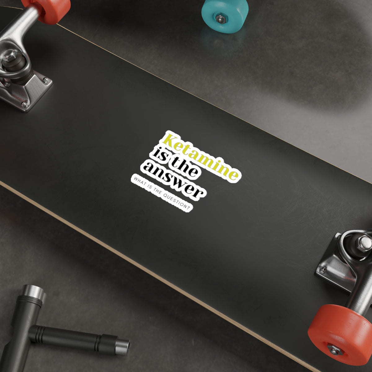Ketamine Quest: Stick with Laughter with the Ketamine is the Answer Die-Cut Sticker, Special K Knows All the Answers, Die-Cut Stickers