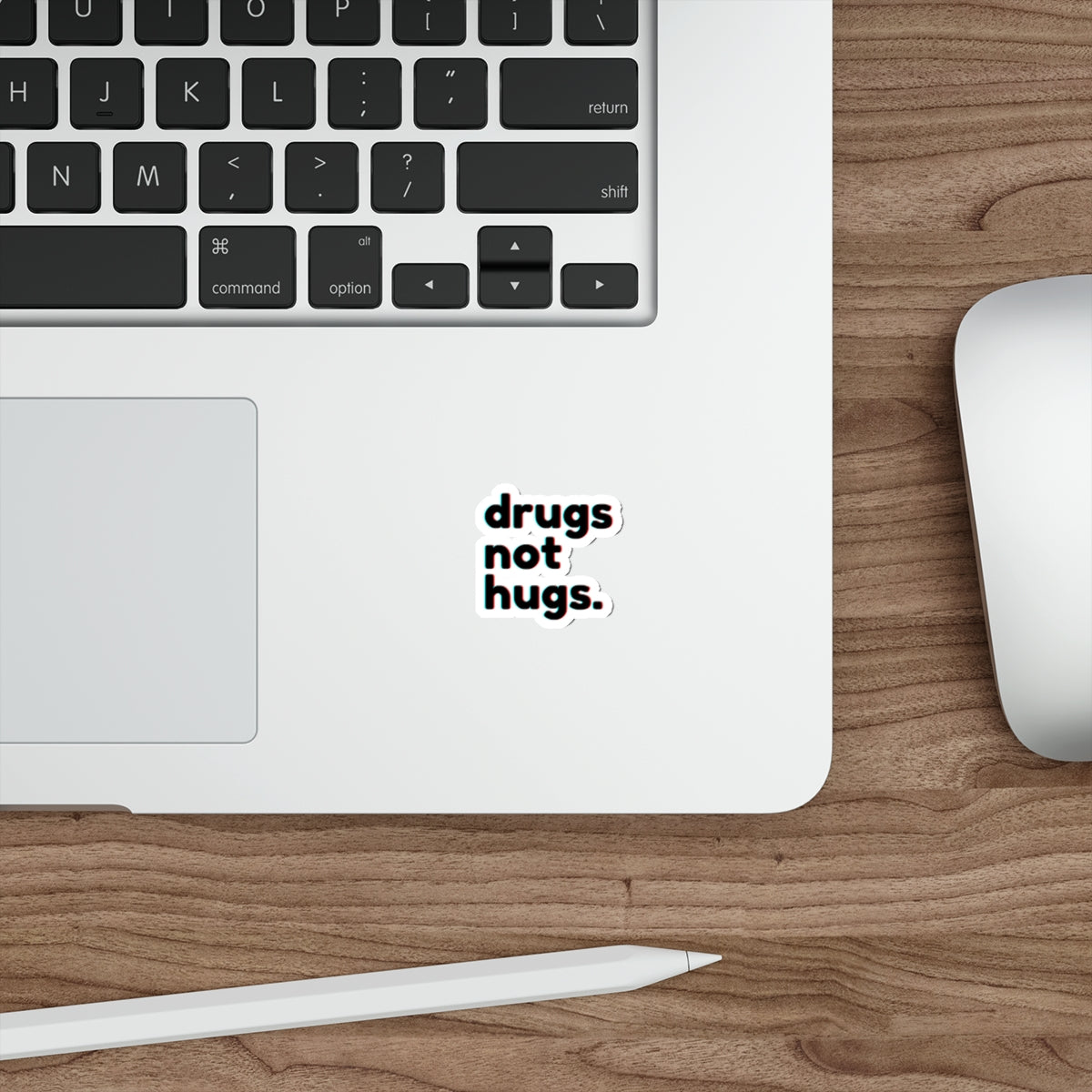 Drugs Not Hugs Stickers, Die-Cut Stickers