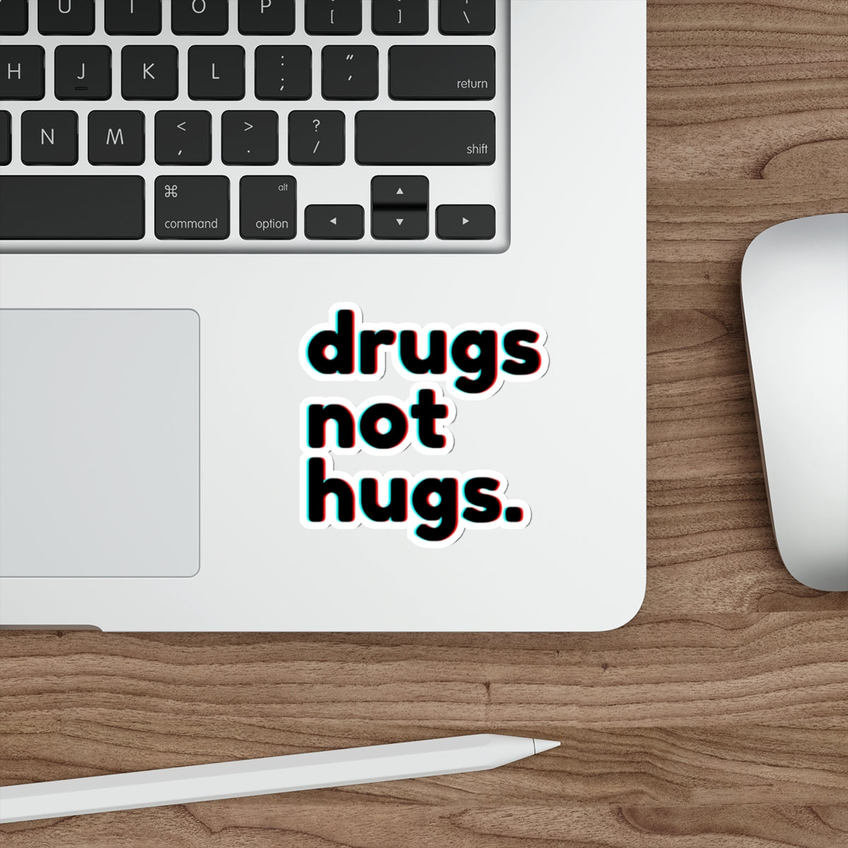 Drugs Not Hugs Stickers, Die-Cut Stickers