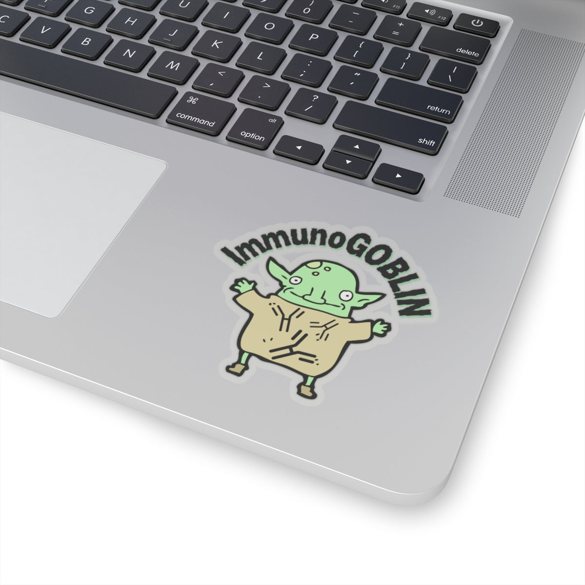 Get Your Giggles Ready: ImmunoGOBLIN Sticker for Medical Maestros!, Kiss-Cut Stickers