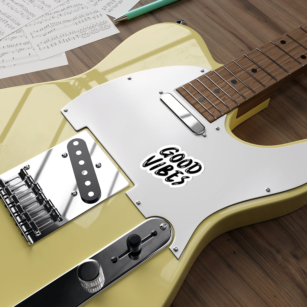 Spreading Good Vibes: Join the Viral Revolution with Good Vibes Sticker, Die-Cut Stickers