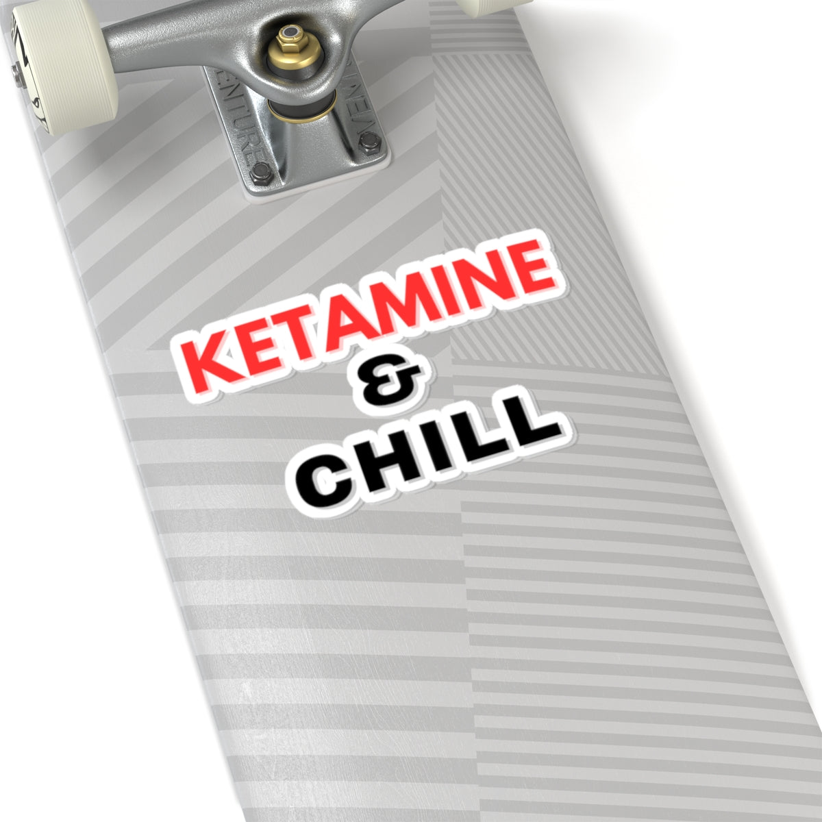 Ketamine and Chill Kiss Cut Sticker, Perfect Funny Medical Humor Decal for Doctors, Nurses, and Healthcare Heroes, Cute, Snarky Gift