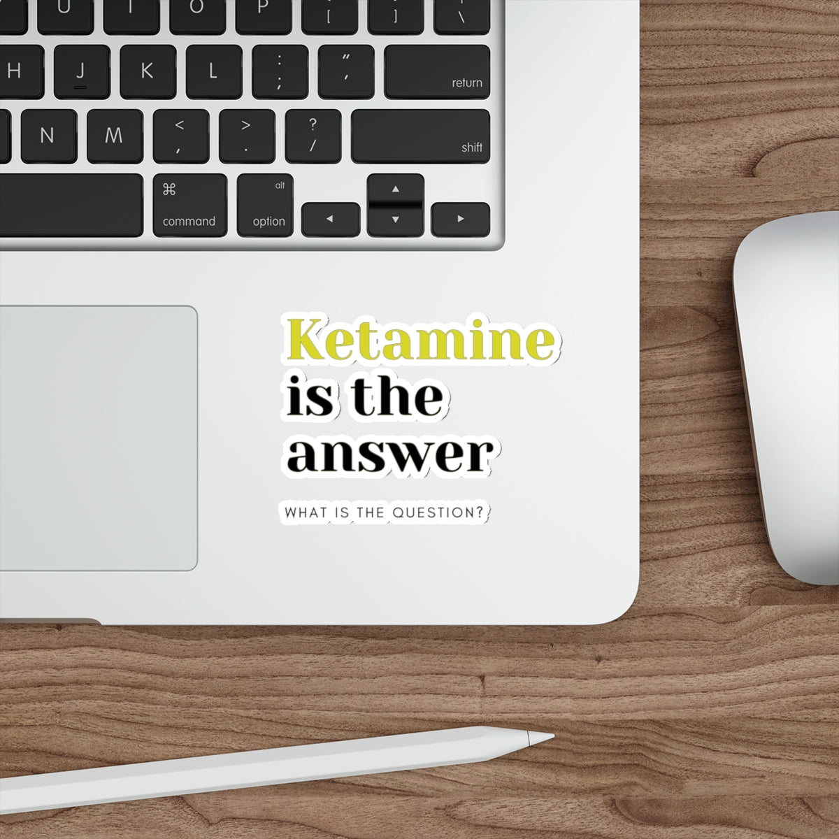 Ketamine Quest: Stick with Laughter with the Ketamine is the Answer Die-Cut Sticker, Special K Knows All the Answers, Die-Cut Stickers