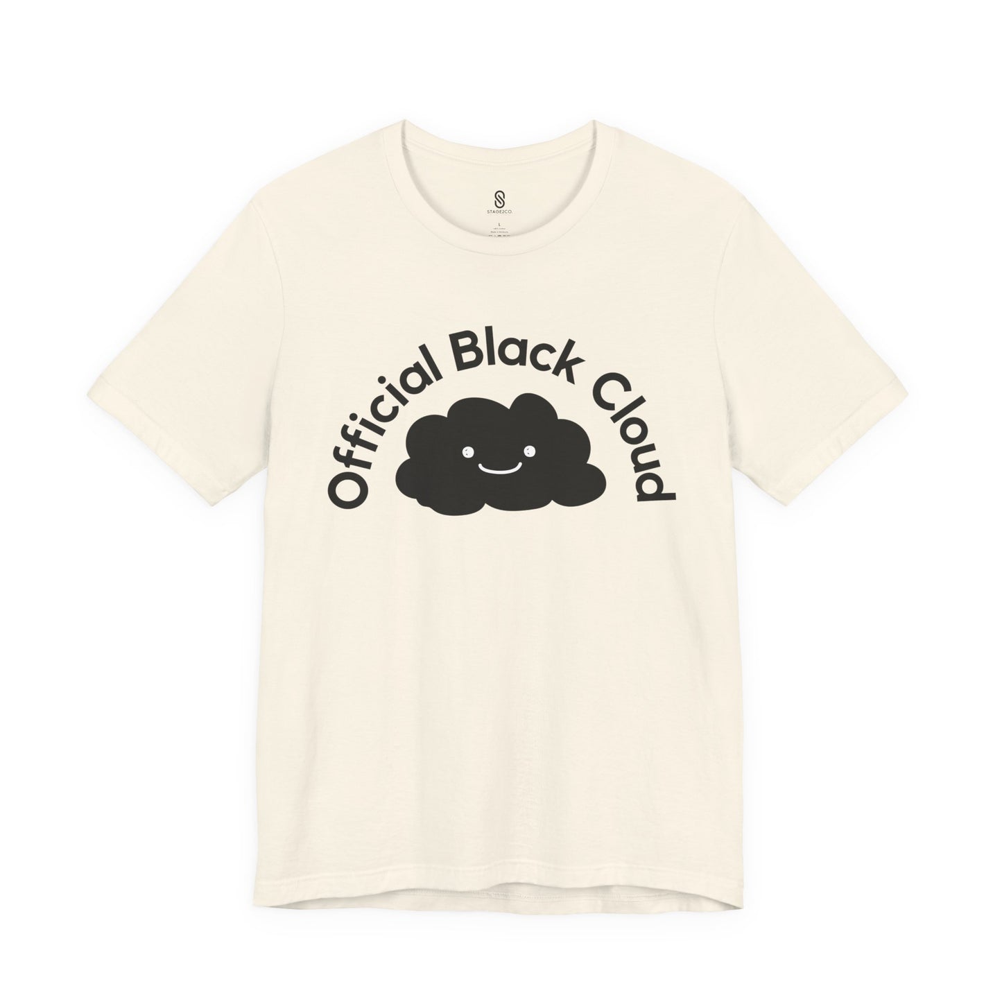 Unleash Your Cheeky Charm: The Official Black Cloud Soft T-Shirt, Unisex Jersey Short Sleeve Tee