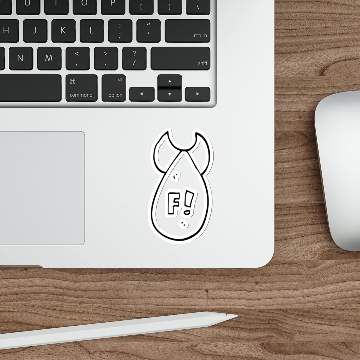 Unleash the F... Bomb: Cheeky H-Bomb Sticker, Die-Cut Stickers