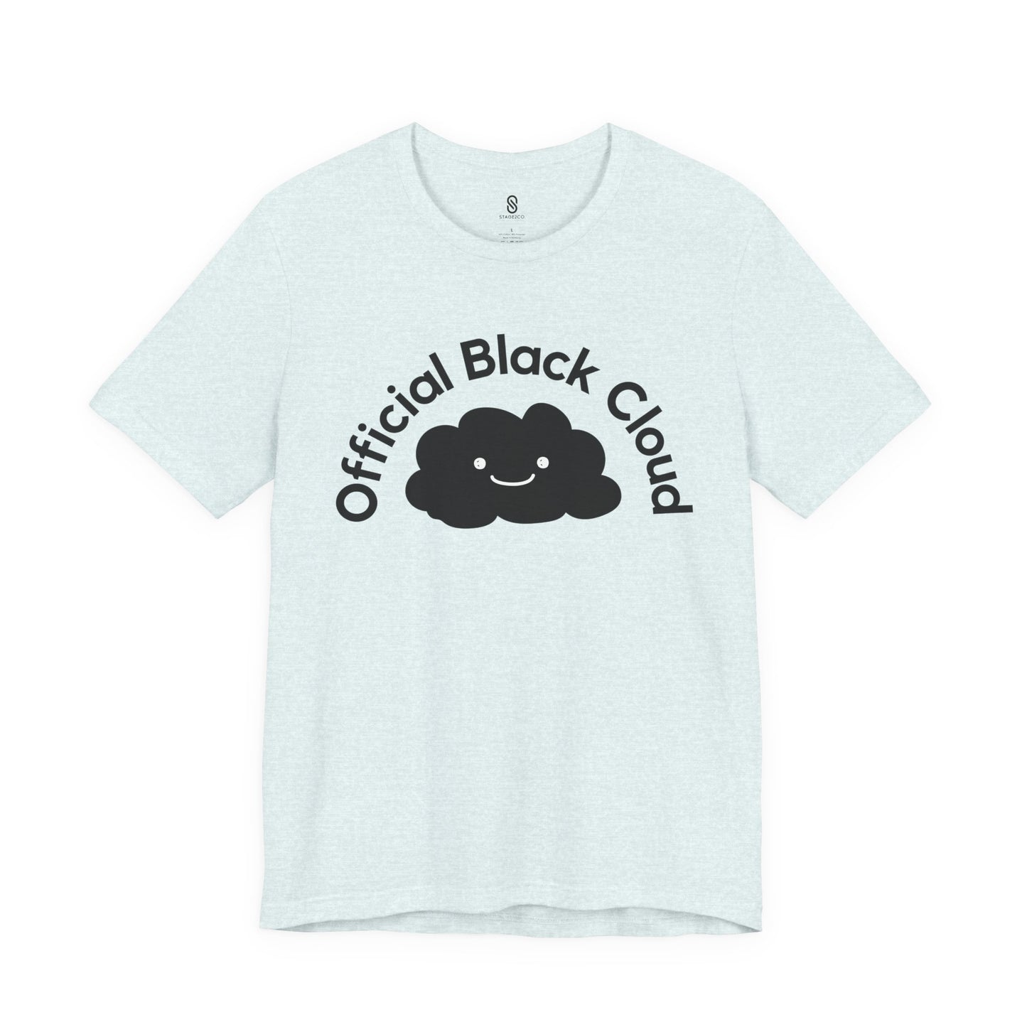 Unleash Your Cheeky Charm: The Official Black Cloud Soft T-Shirt, Unisex Jersey Short Sleeve Tee
