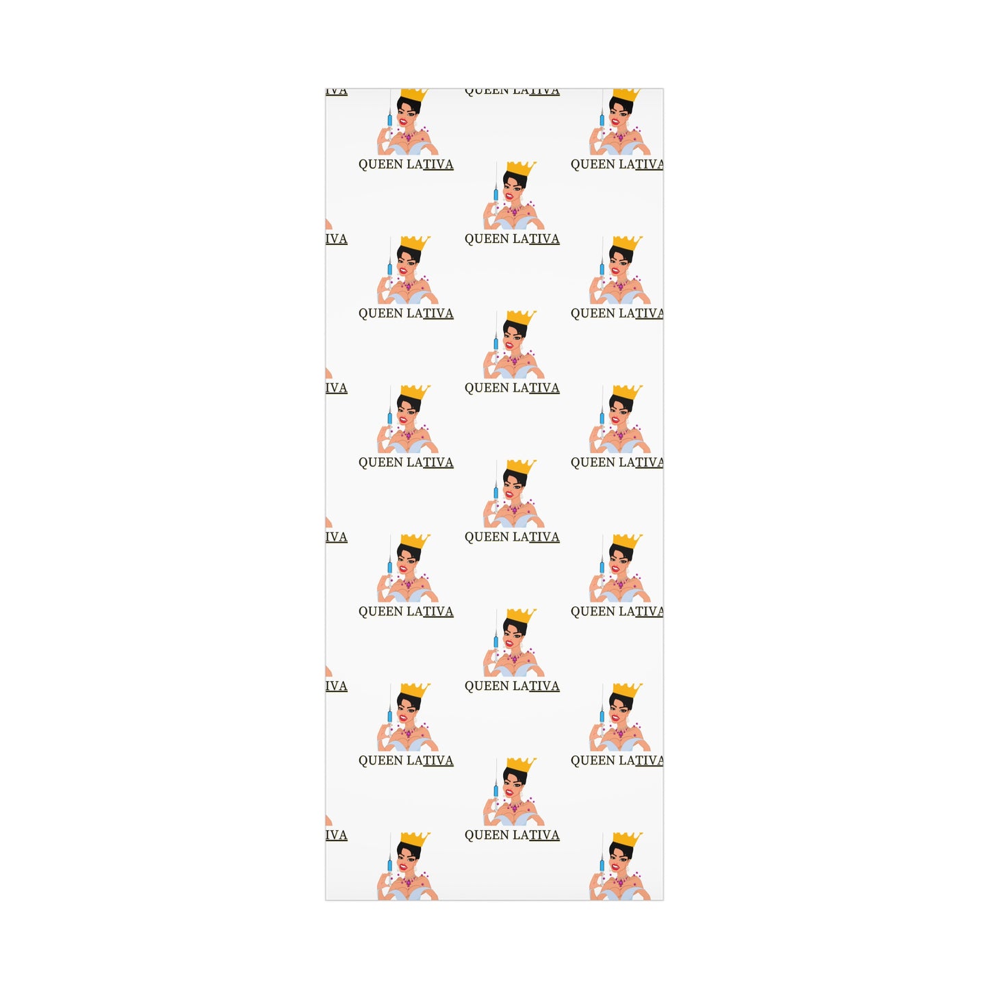 Inject Some Humor with Queen LaTIVA Custom Matte Gift Wrapping Paper, Gift Wrap Papers