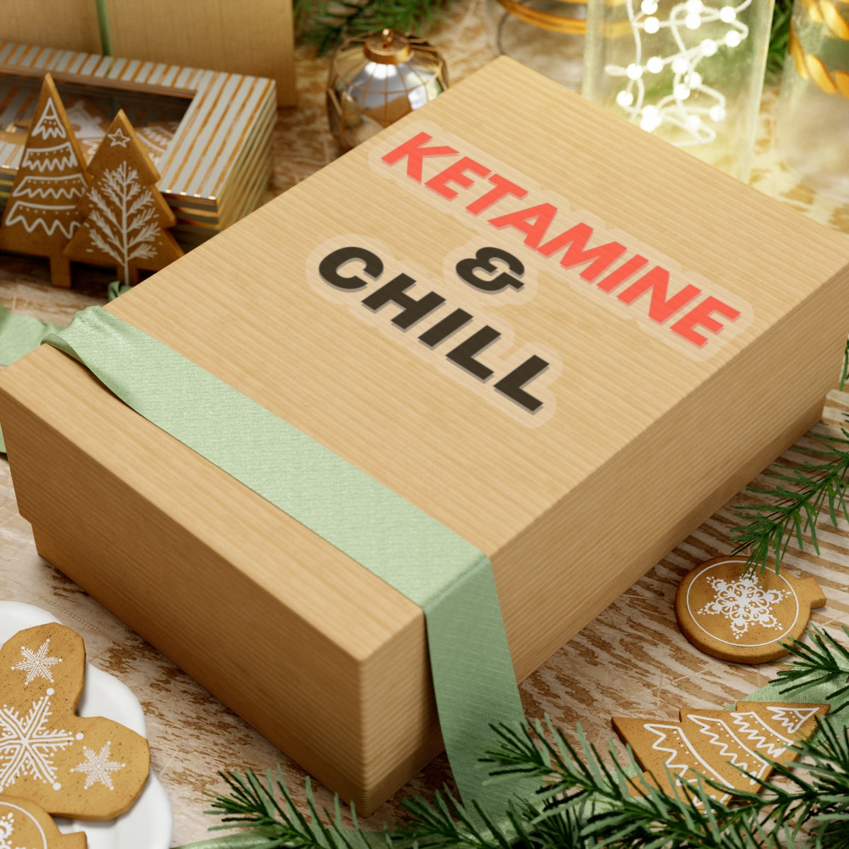 Ketamine and Chill Kiss Cut Sticker, Perfect Funny Medical Humor Decal for Doctors, Nurses, and Healthcare Heroes, Cute, Snarky Gift