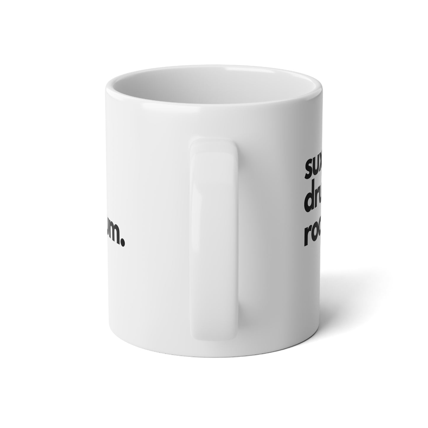 Provocative "Sux, Drugs & Rocuronium" Jumbo Mug: For Healthcare Heroes with a Dose of Dark Humor! Jumbo Mug, 20oz
