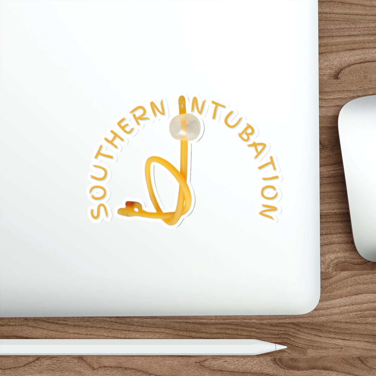 Soothing Sticker: Southern Intubation | Navigating with Catheter Charm!, Foley Catheter, Intubate, Die-Cut Stickers