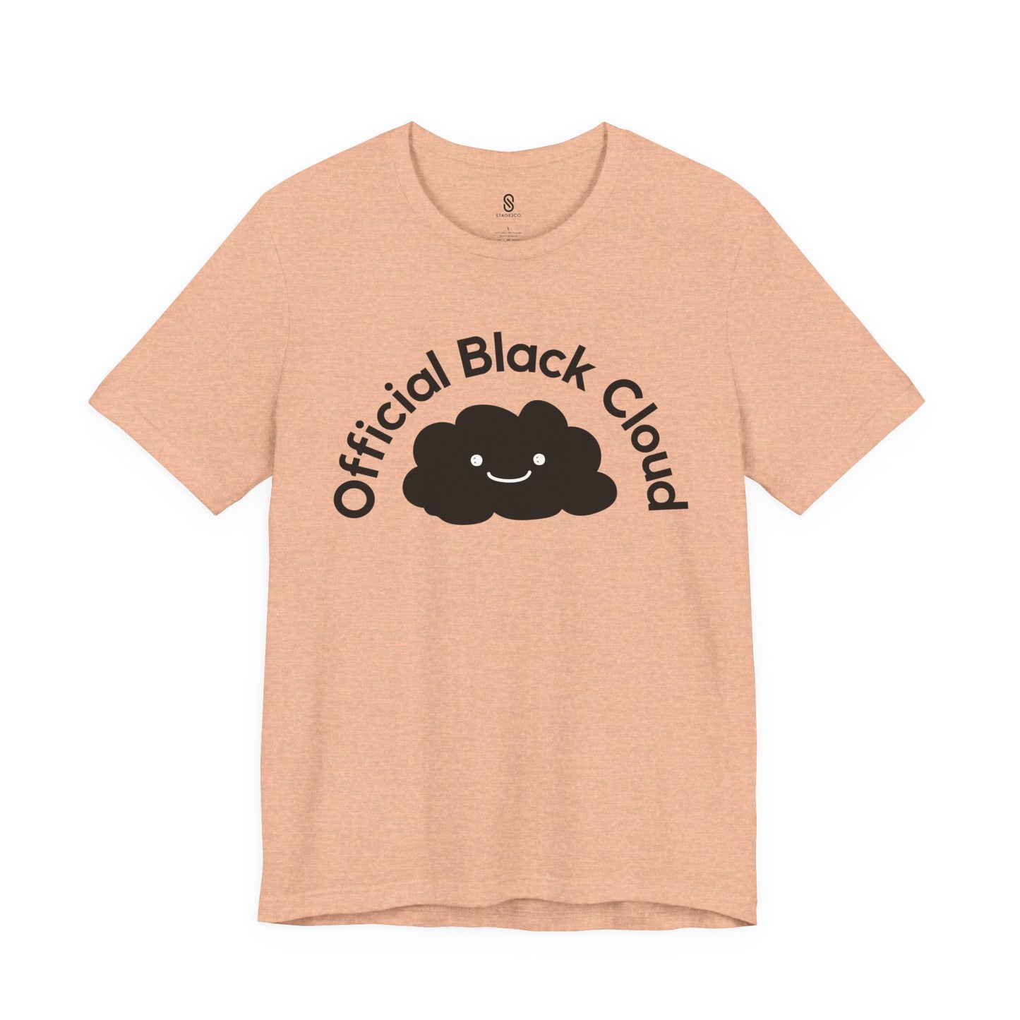 Unleash Your Cheeky Charm: The Official Black Cloud Soft T-Shirt, Unisex Jersey Short Sleeve Tee