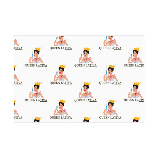 Inject Some Humor with Queen LaTIVA Custom Matte Gift Wrapping Paper, Gift Wrap Papers