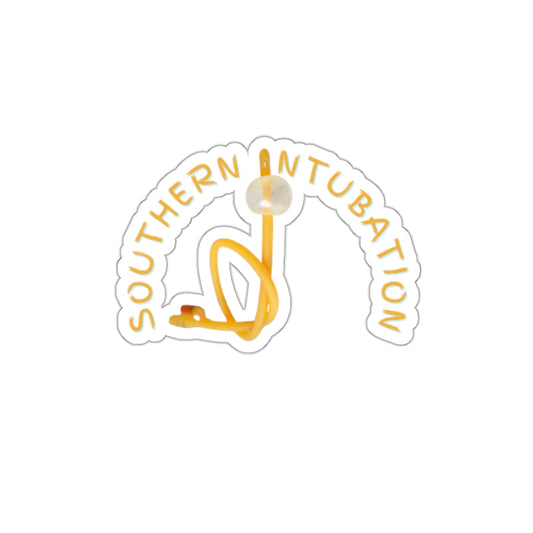 Soothing Sticker: Southern Intubation | Navigating with Catheter Charm!, Foley Catheter, Intubate, Die-Cut Stickers