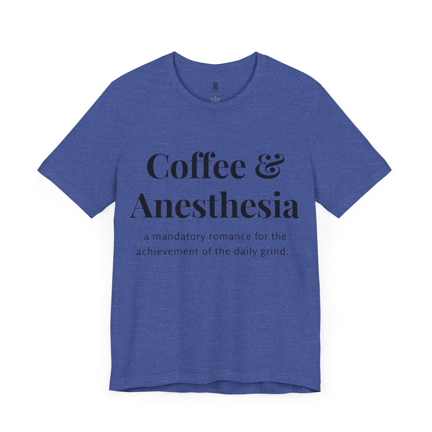 Anesthesia Coffee, CRNA Coffee, SRNA Coffee, Anesthesiologist Coffee, Necessary Romance, Unisex Jersey Short Sleeve Tee