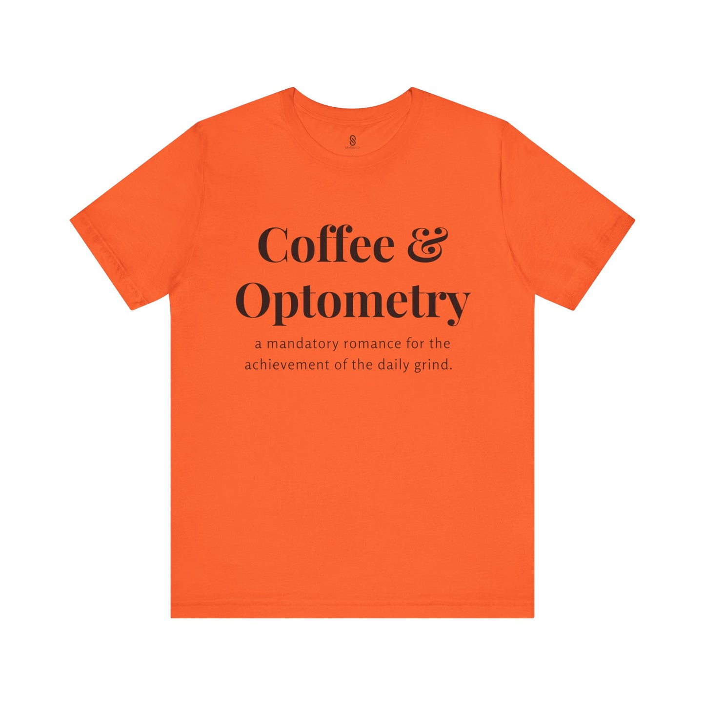 Coffee and Optometry, Eye Doctor Coffee, Optometrist Coffee, Unisex Jersey Short Sleeve Tee