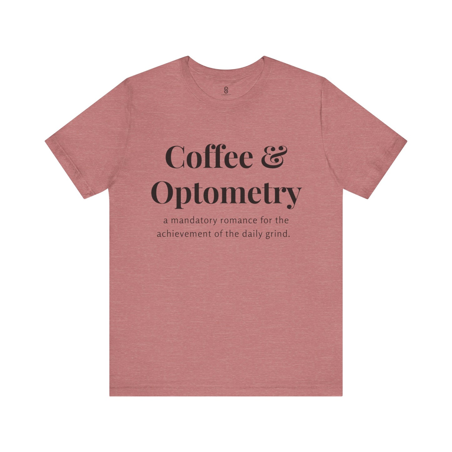 Coffee and Optometry, Eye Doctor Coffee, Optometrist Coffee, Unisex Jersey Short Sleeve Tee