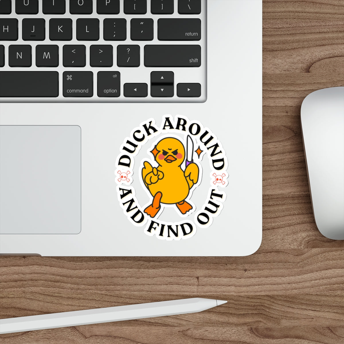 Quack Attack: Duck Around and Find Out Die Cut Sticker