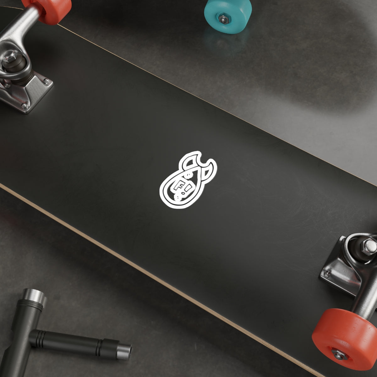 Unleash the F... Bomb: Cheeky H-Bomb Sticker, Die-Cut Stickers