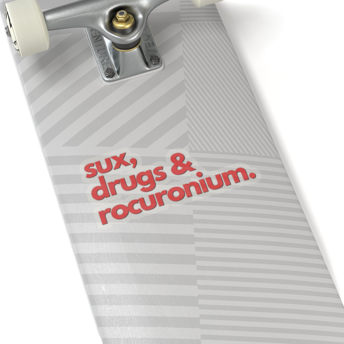 Sux, Drugs & Rocuronium: Heme Red Airway Mastery Sticker, Kiss-Cut Stickers