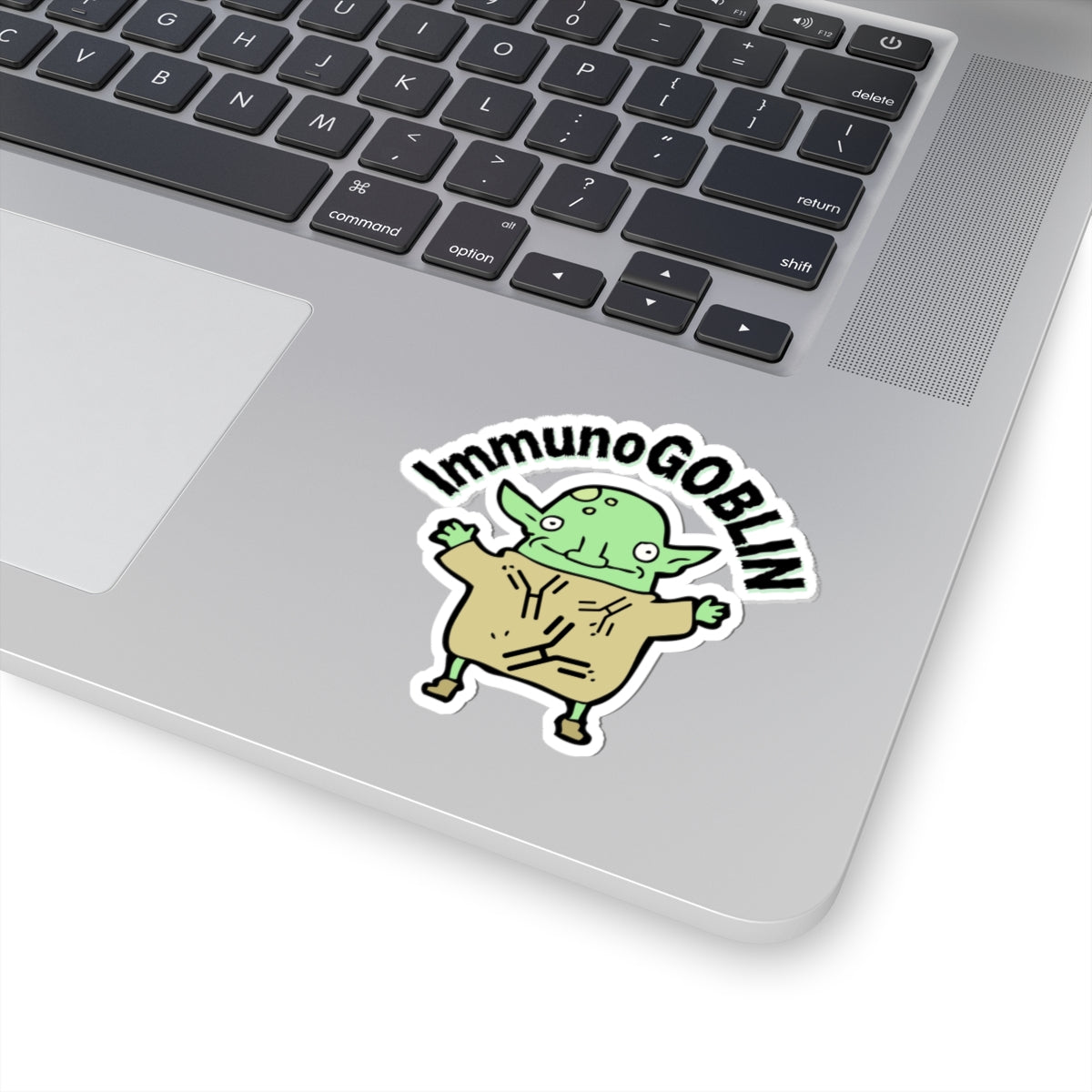 Get Your Giggles Ready: ImmunoGOBLIN Sticker for Medical Maestros!, Kiss-Cut Stickers