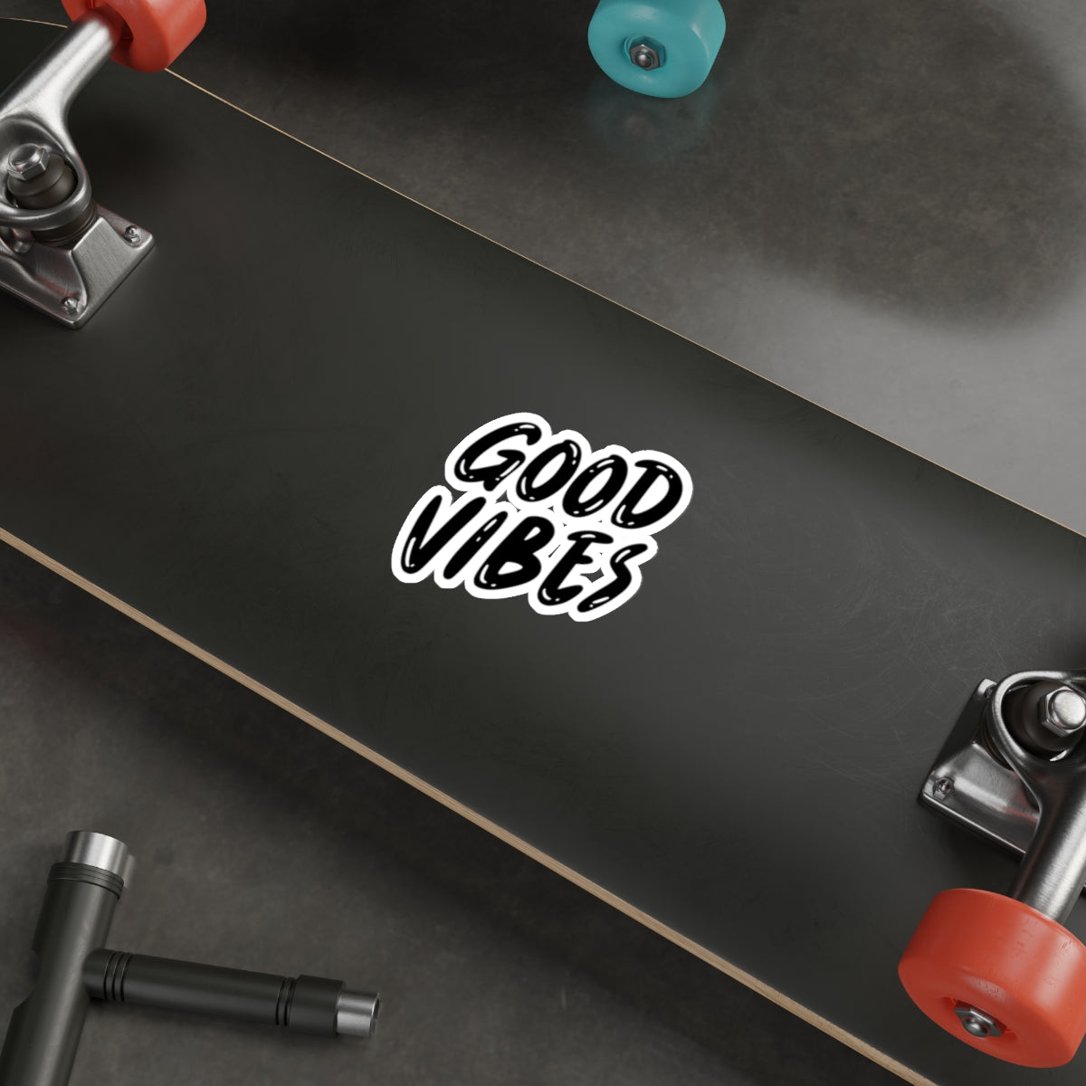 Spreading Good Vibes: Join the Viral Revolution with Good Vibes Sticker, Die-Cut Stickers