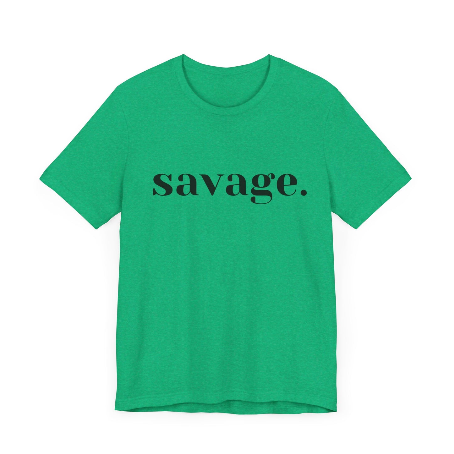 Embrace Your Inner Warrior: Unleash the Beast with Our "Savage" Tee!, Unisex Jersey Short Sleeve Tee