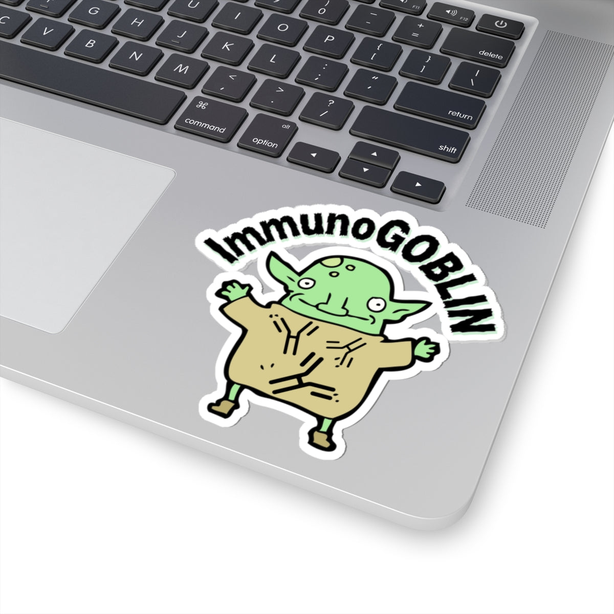 Get Your Giggles Ready: ImmunoGOBLIN Sticker for Medical Maestros!, Kiss-Cut Stickers