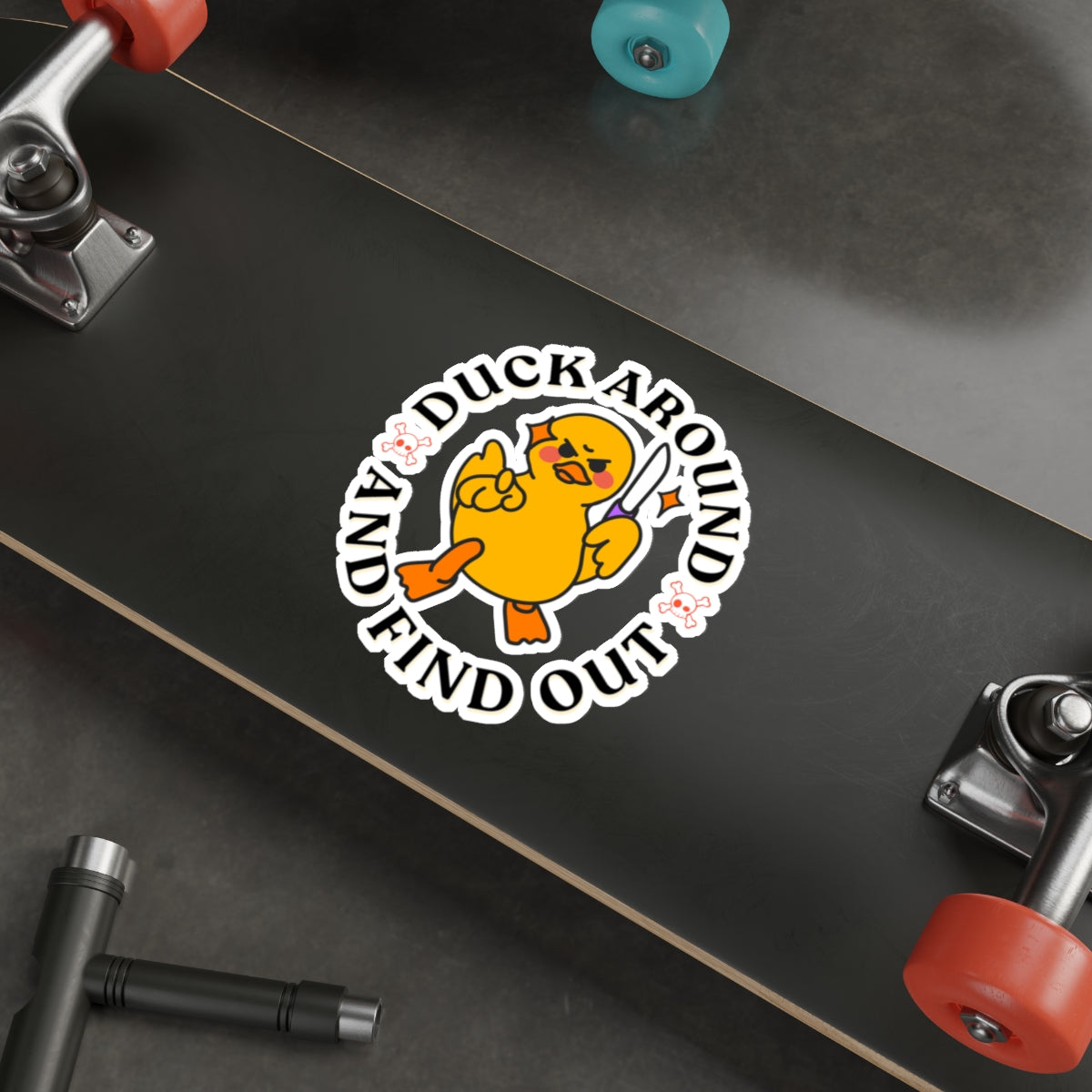 Quack Attack: Duck Around and Find Out Die Cut Sticker