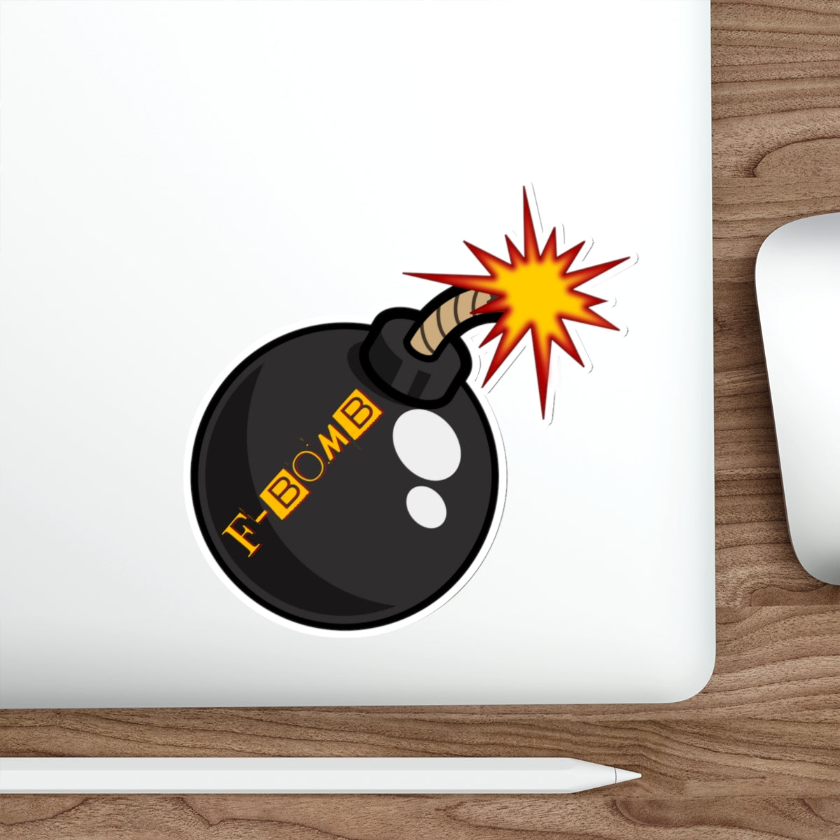 Boom Goes the Humor: 'F-BOMB' Explosive Sticker, Die-Cut Stickers, Expletive, Potty Mouth, Colorful Language
