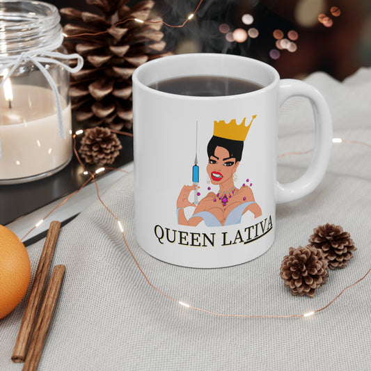 Queen Lativa - Total Intravenous Anesthesia Diva 11 oz Mug, Mug 11oz