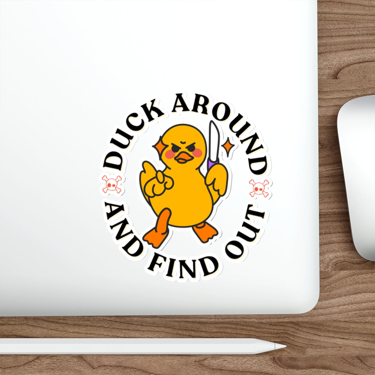 Quack Attack: Duck Around and Find Out Die Cut Sticker