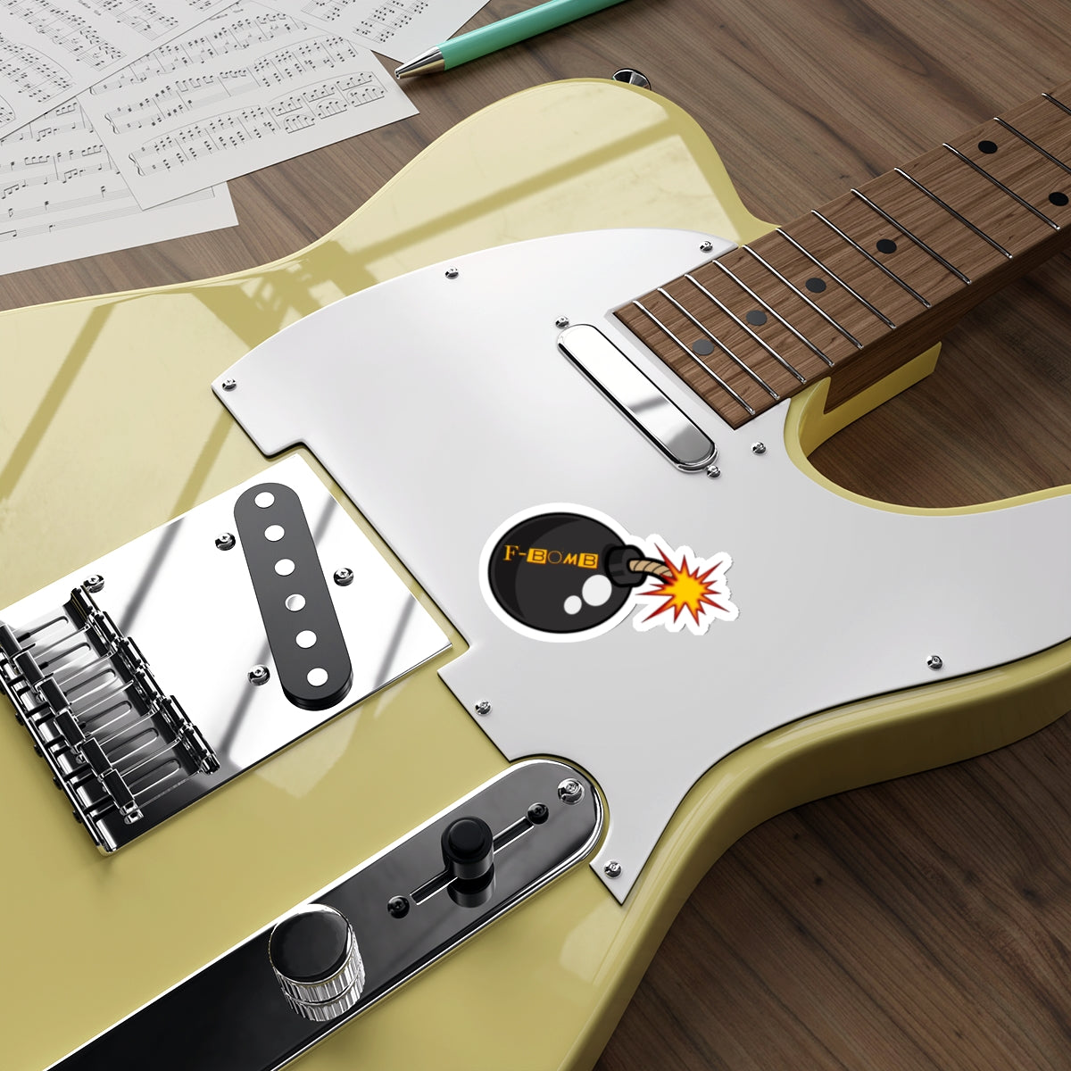 Boom Goes the Humor: 'F-BOMB' Explosive Sticker, Die-Cut Stickers, Expletive, Potty Mouth, Colorful Language