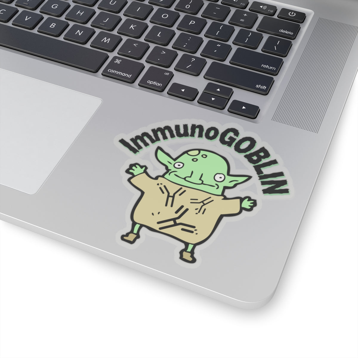 Get Your Giggles Ready: ImmunoGOBLIN Sticker for Medical Maestros!, Kiss-Cut Stickers