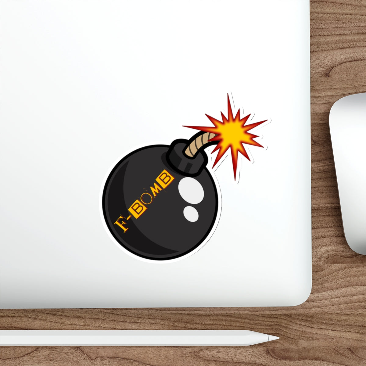 Boom Goes the Humor: 'F-BOMB' Explosive Sticker, Die-Cut Stickers, Expletive, Potty Mouth, Colorful Language