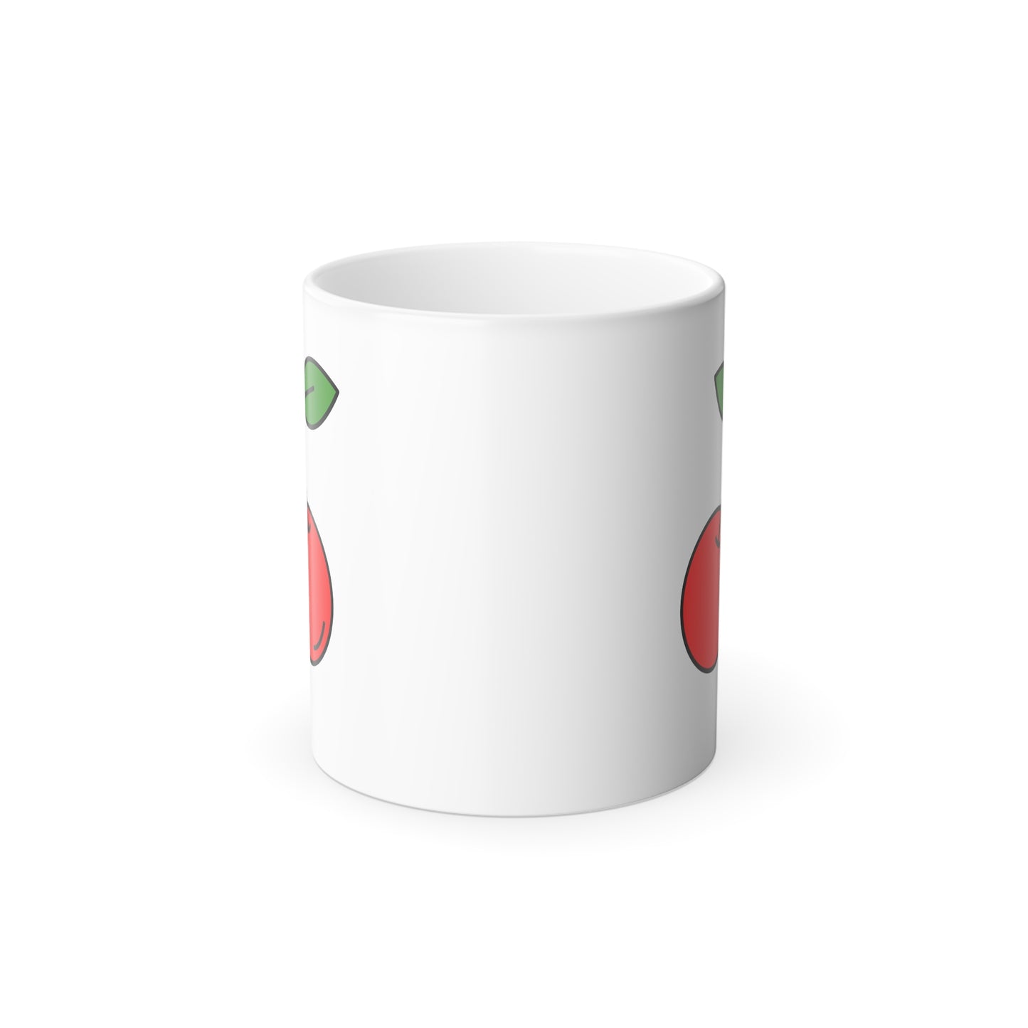 Cheeky Cherry Magic: Color-Changing Mug, Color Morphing Mug, 11oz
