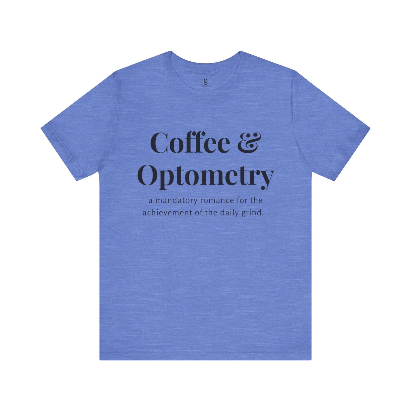 Coffee and Optometry, Eye Doctor Coffee, Optometrist Coffee, Unisex Jersey Short Sleeve Tee