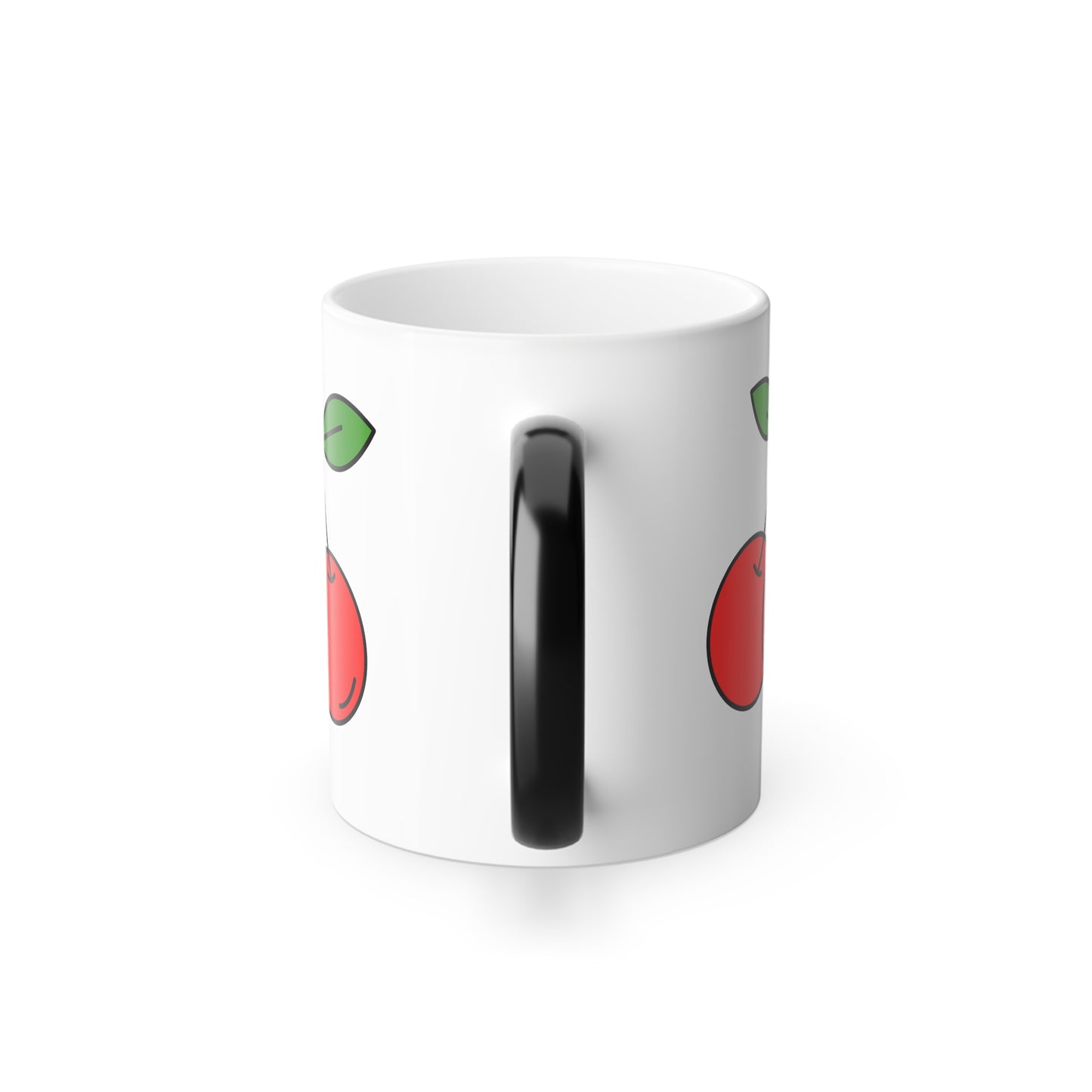 Cheeky Cherry Magic: Color-Changing Mug, Color Morphing Mug, 11oz
