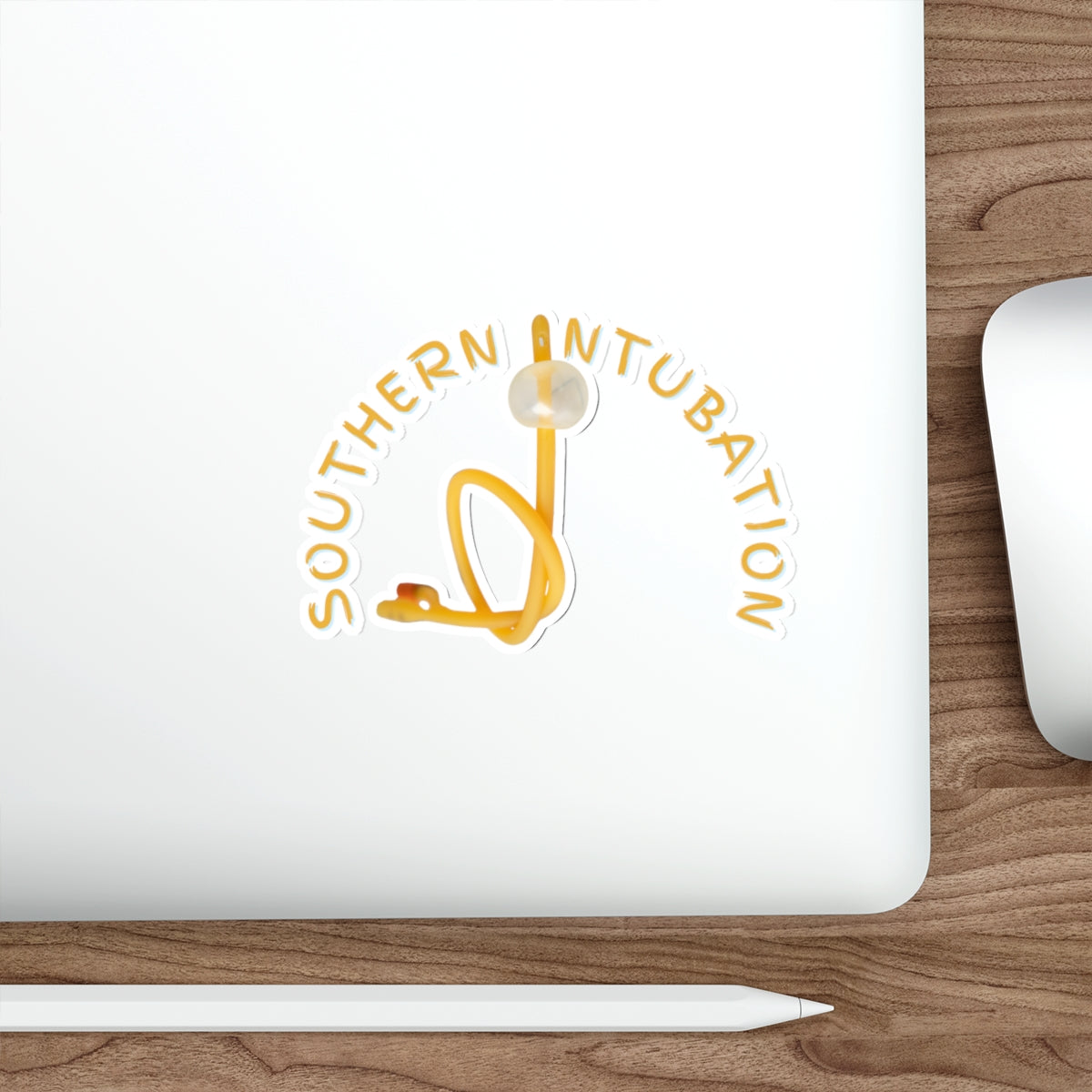 Soothing Sticker: Southern Intubation | Navigating with Catheter Charm!, Foley Catheter, Intubate, Die-Cut Stickers