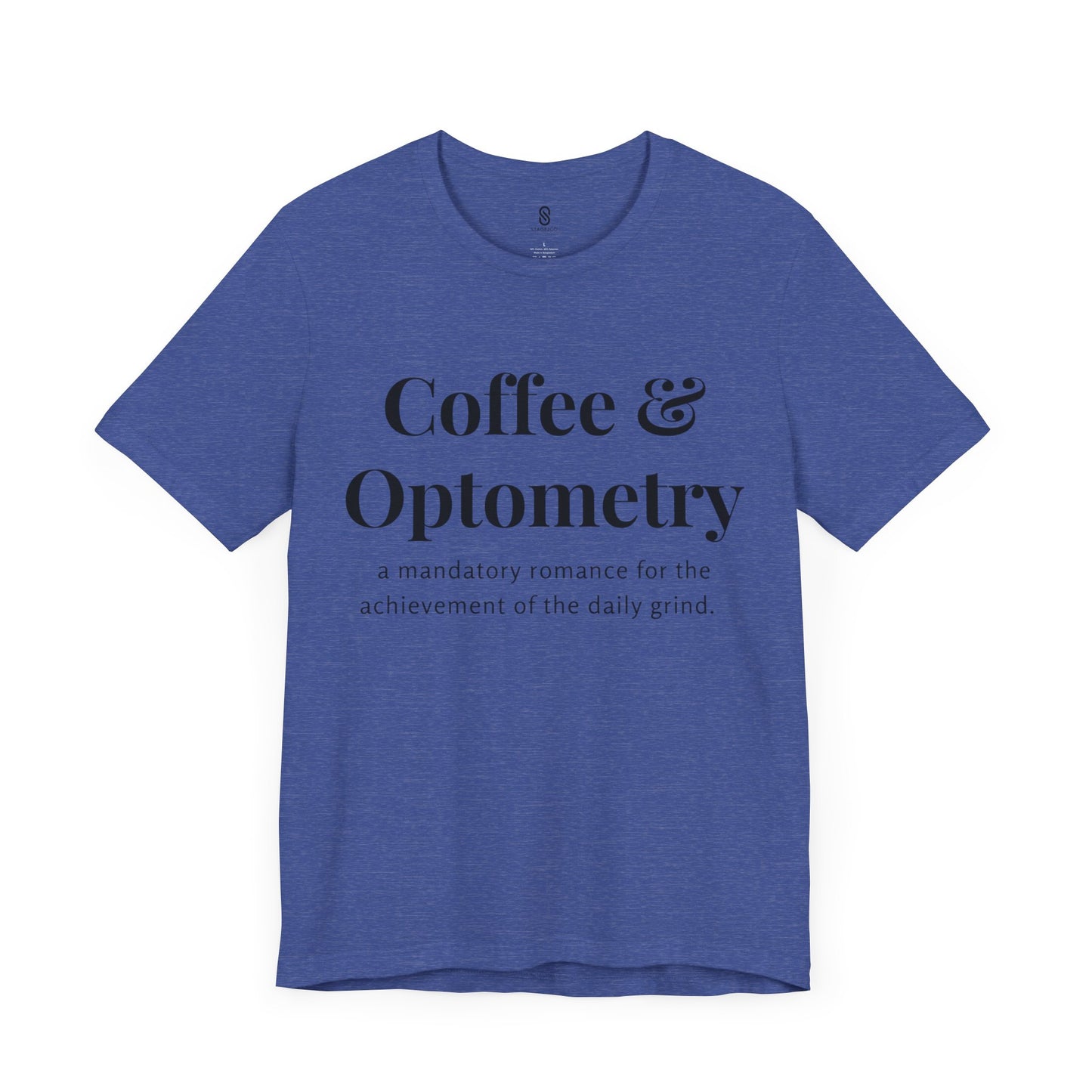 Coffee and Optometry, Eye Doctor Coffee, Optometrist Coffee, Unisex Jersey Short Sleeve Tee