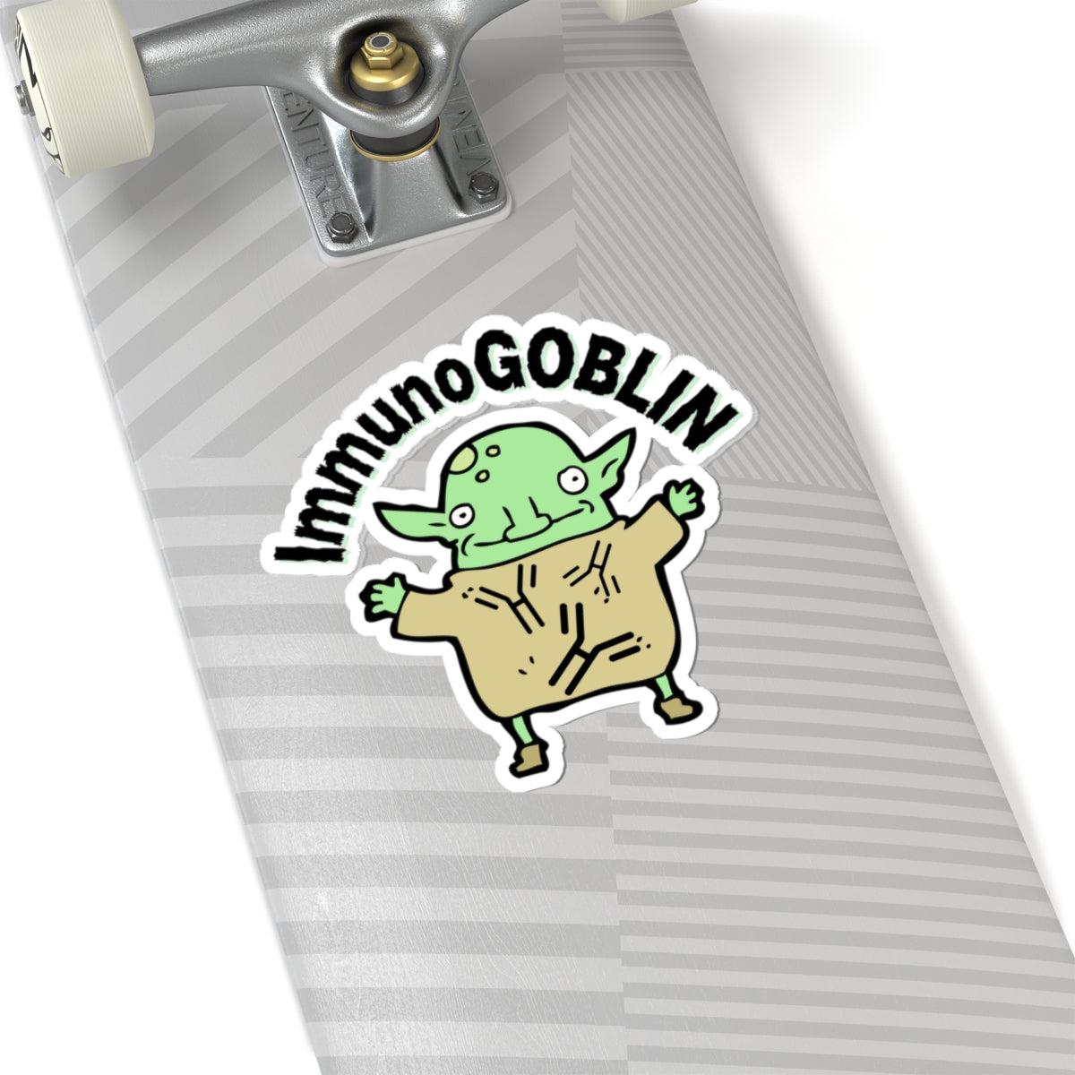 Get Your Giggles Ready: ImmunoGOBLIN Sticker for Medical Maestros!, Kiss-Cut Stickers