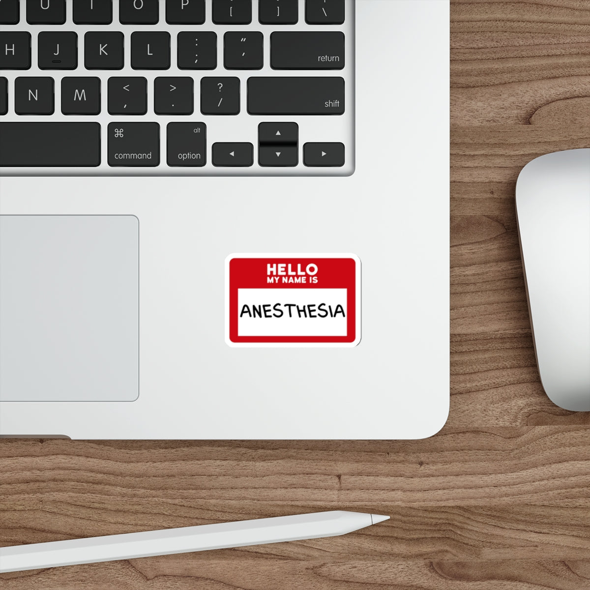 Hello, My Name is Anesthesia Sticker - Embrace the OR Inside Joke with Humor, Die-Cut Stickers