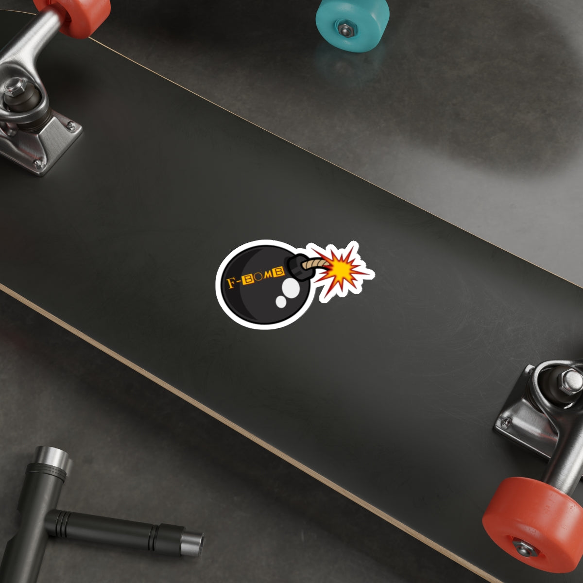 Boom Goes the Humor: 'F-BOMB' Explosive Sticker, Die-Cut Stickers, Expletive, Potty Mouth, Colorful Language