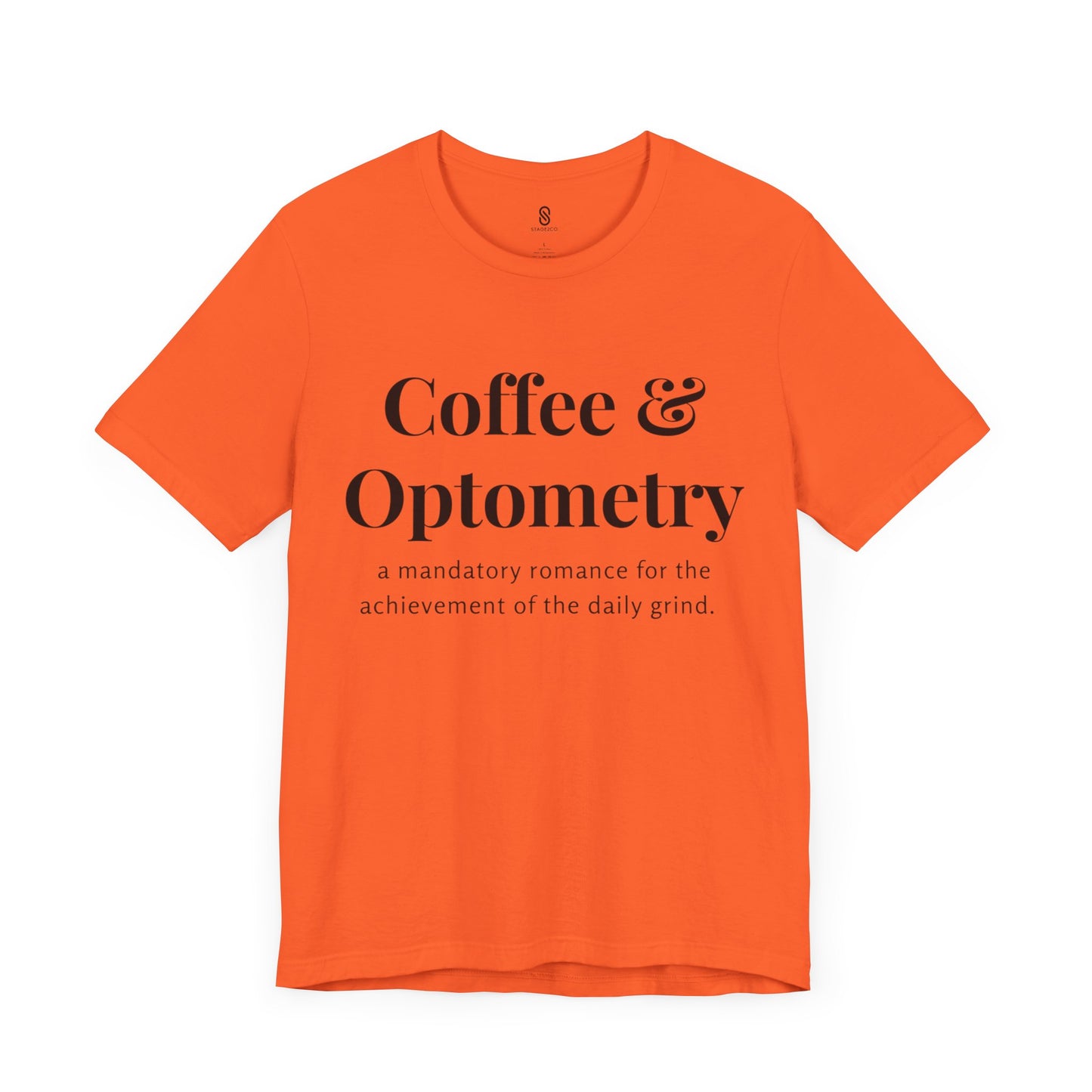 Coffee and Optometry, Eye Doctor Coffee, Optometrist Coffee, Unisex Jersey Short Sleeve Tee