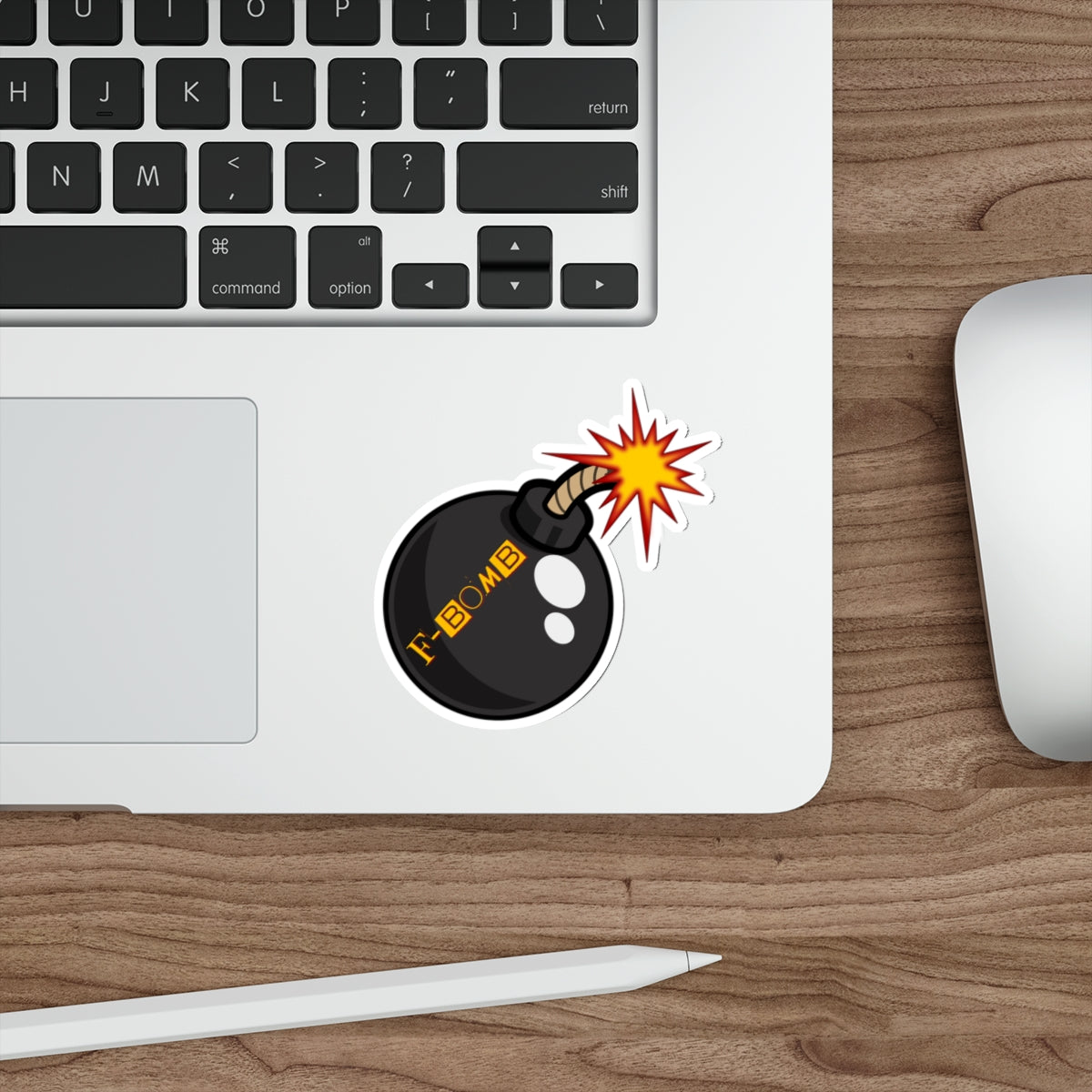 Boom Goes the Humor: 'F-BOMB' Explosive Sticker, Die-Cut Stickers, Expletive, Potty Mouth, Colorful Language