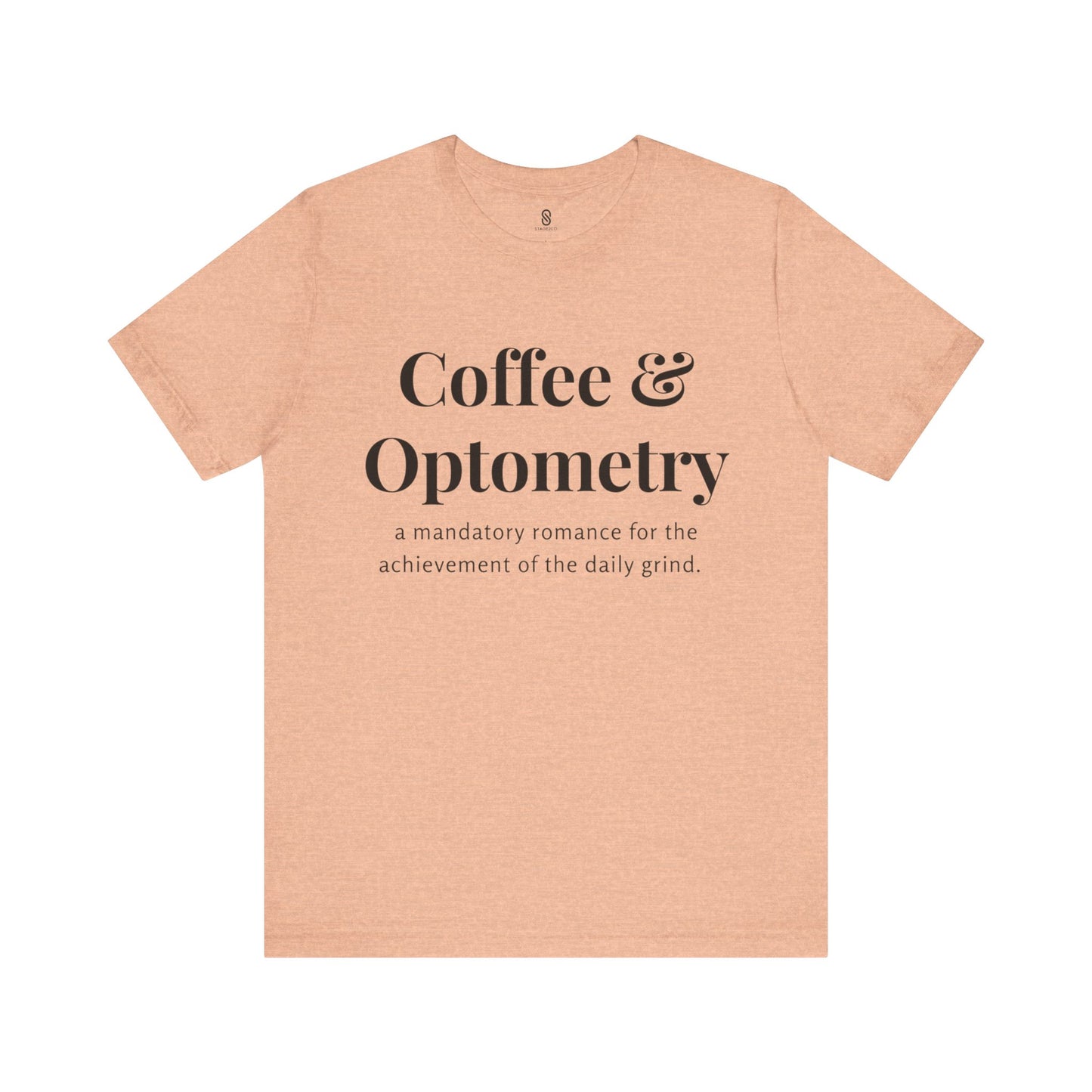 Coffee and Optometry, Eye Doctor Coffee, Optometrist Coffee, Unisex Jersey Short Sleeve Tee