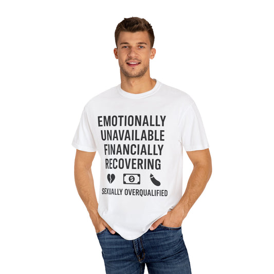 Emotional Recovery Unisex T-Shirt, Humorous Shirt, Casual Wear, Funny Gift, Self-Care Apparel, Unisex Tees
