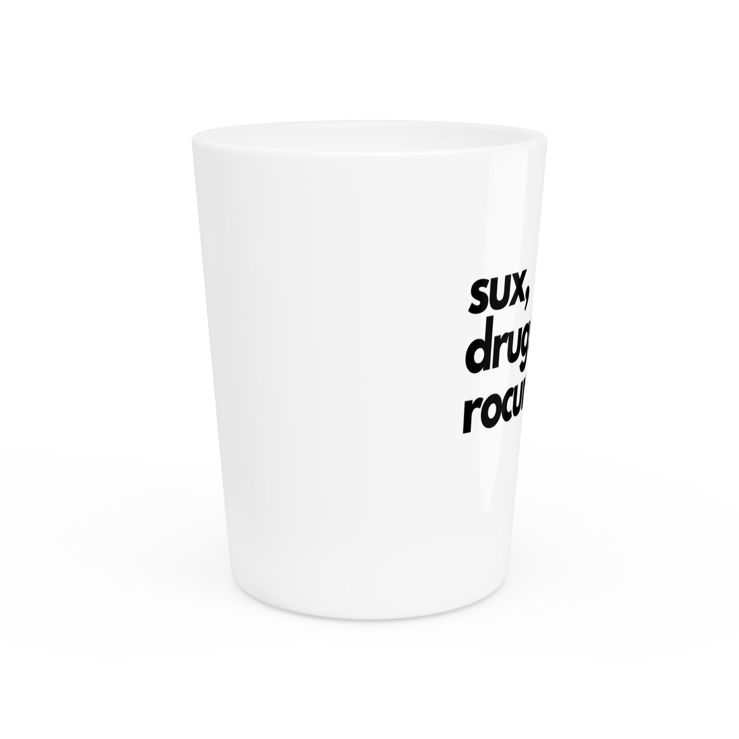 Sux, Drugs & Rocuronium: The Rx for Medical Merriment Shot Glass, Shot Glass, CRNA, Anesthesia, Airway Management