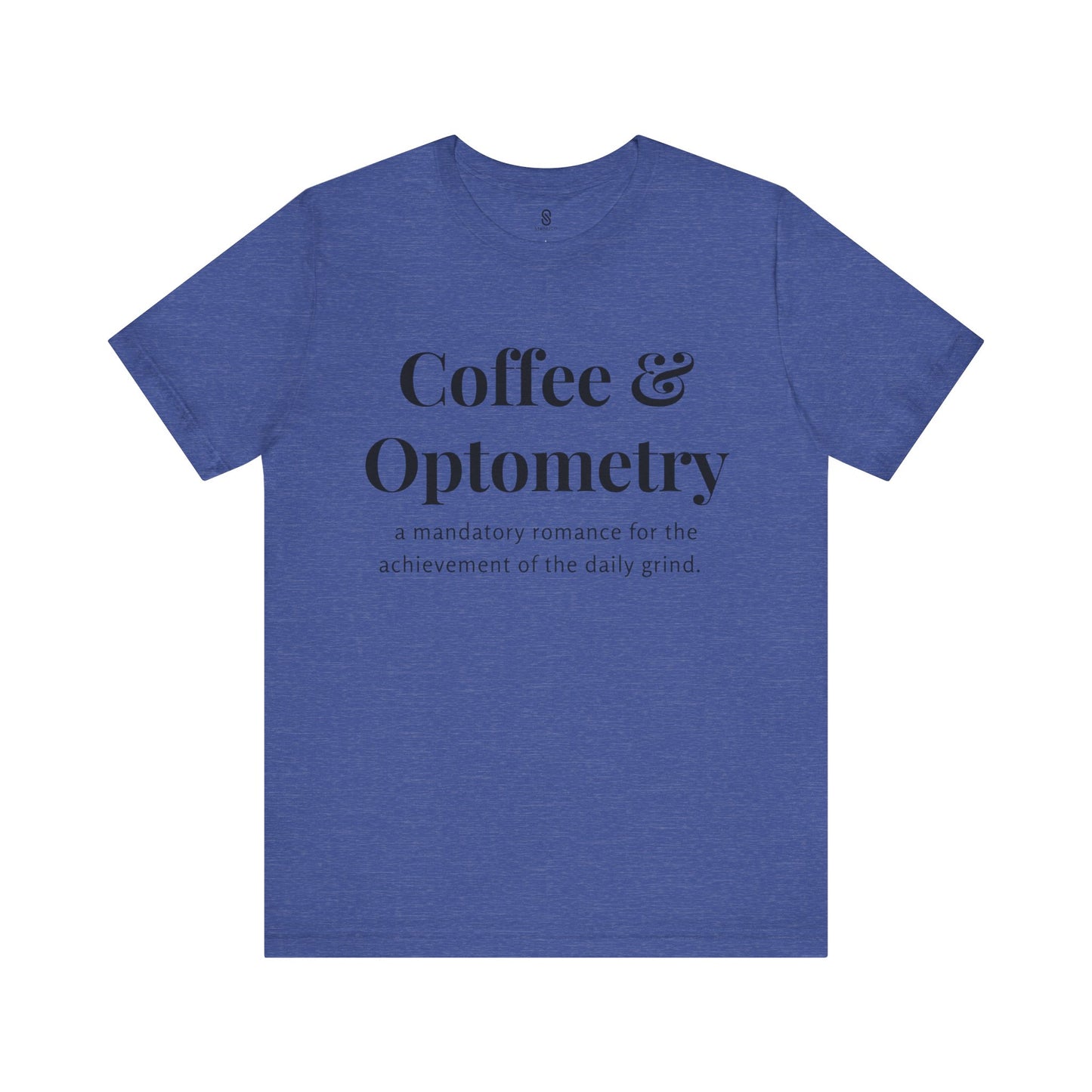 Coffee and Optometry, Eye Doctor Coffee, Optometrist Coffee, Unisex Jersey Short Sleeve Tee